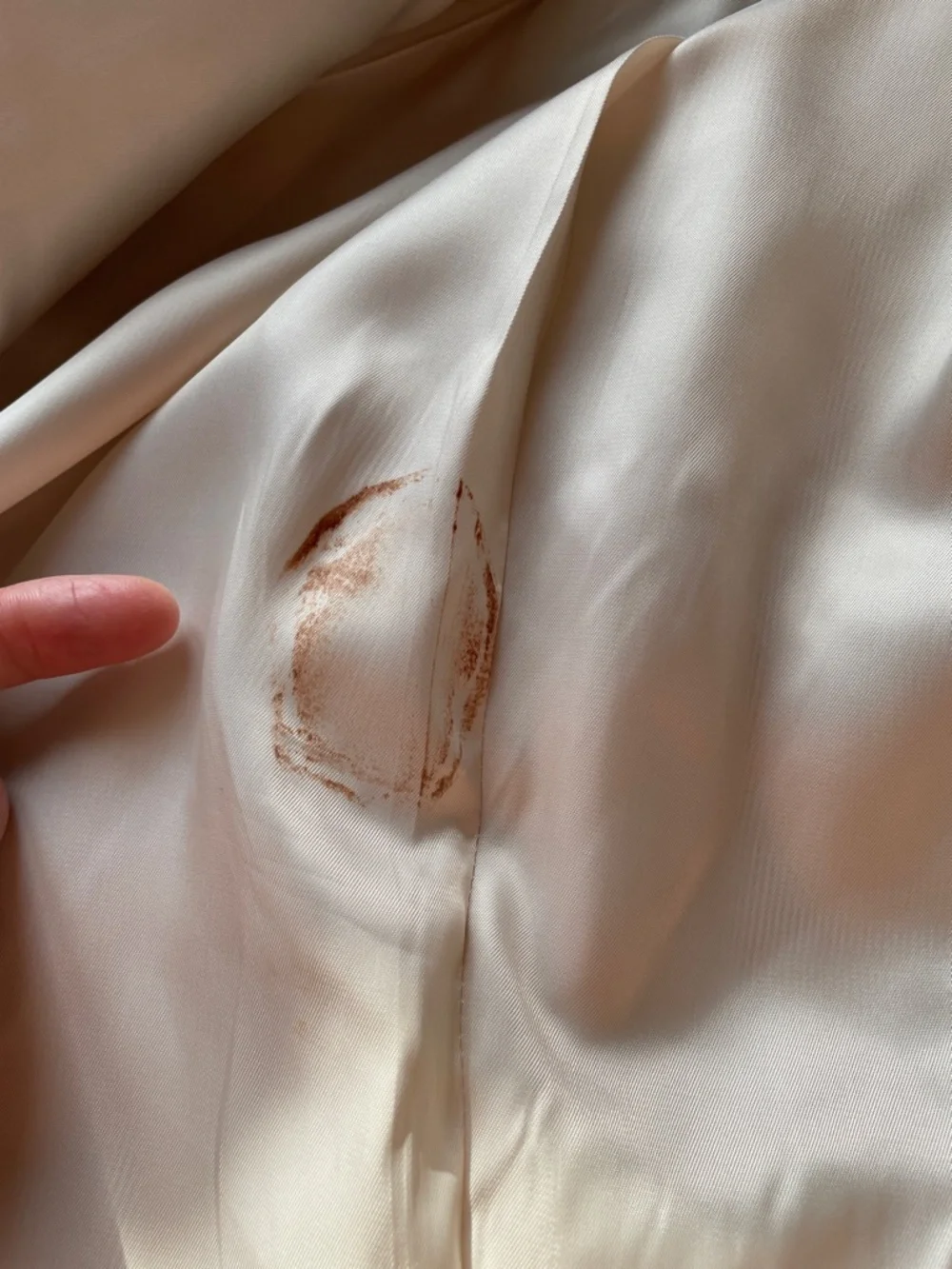 Lauren Ralph Lauren Light‎ Beige & White Striped Single-Breasted Blazer 46R